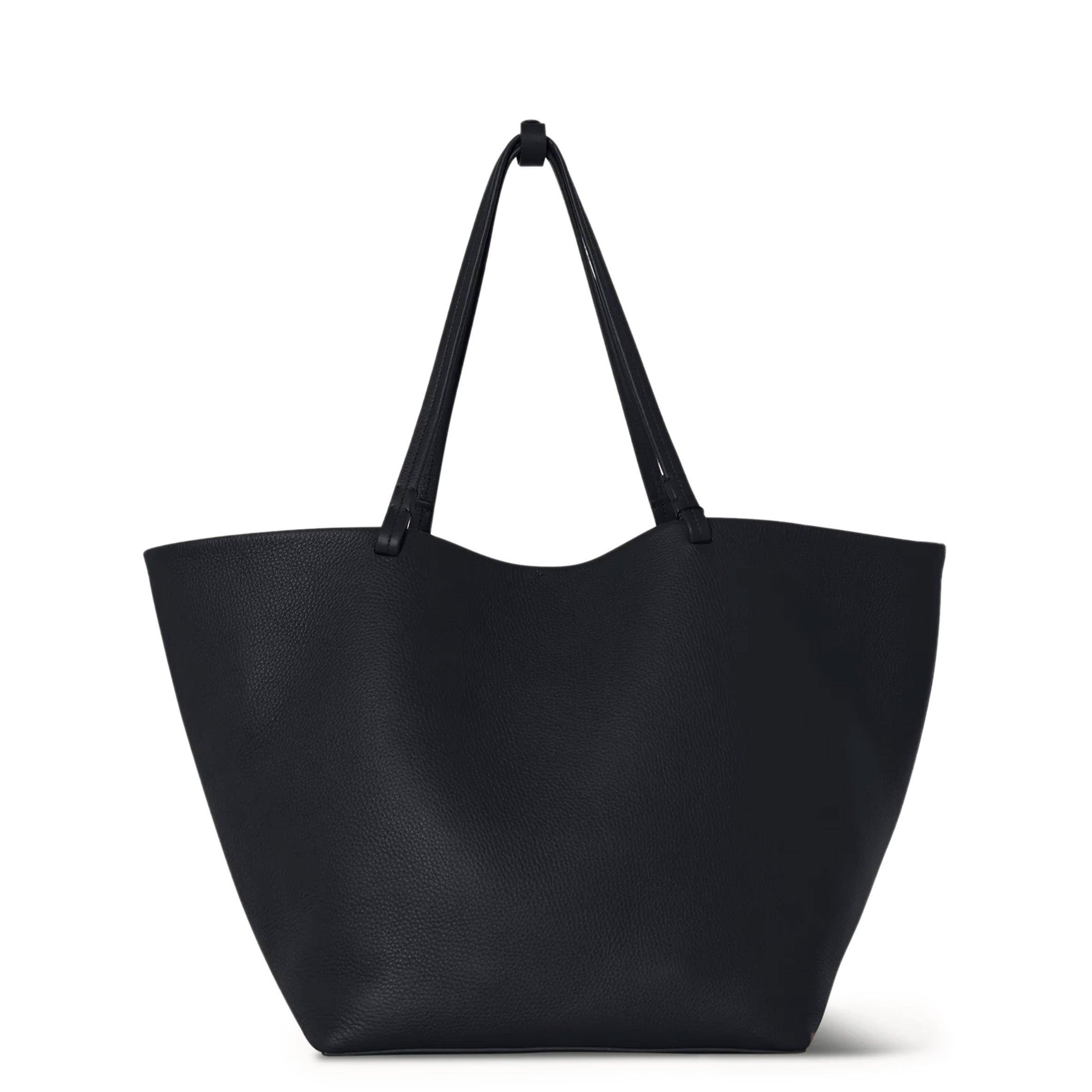 Premium Leather Park Tote Three - Stylish Grained Marine Blue Handbag for Women | Perfect for Work, Travel & Everyday Use