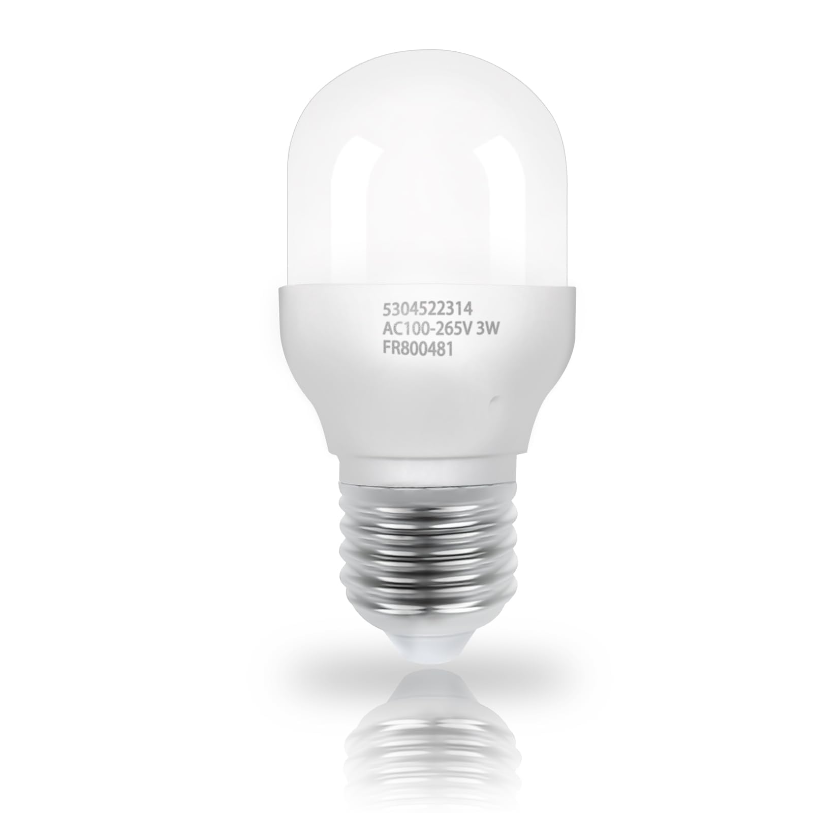 Frigidaire Refrigerator LED Light Bulb Replacement - 3W E17 Base AC100-265V Compatible with Kei D28x & Kel 2816x (Model 5304522314) - Perfect for Fridge Interior Lighting & Appliance Repair
