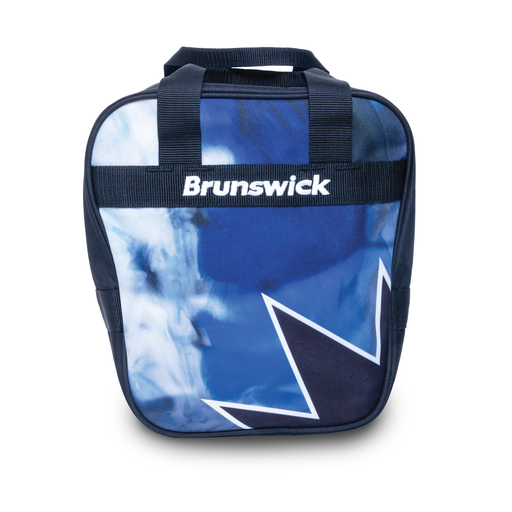 Brunswick Spark Single Tote Indigo Swirl Bowling Bag - Lightweight & Durable Bowling Accessories for Women & Men - Perfect for League Play, Tournaments & Practice Sessions