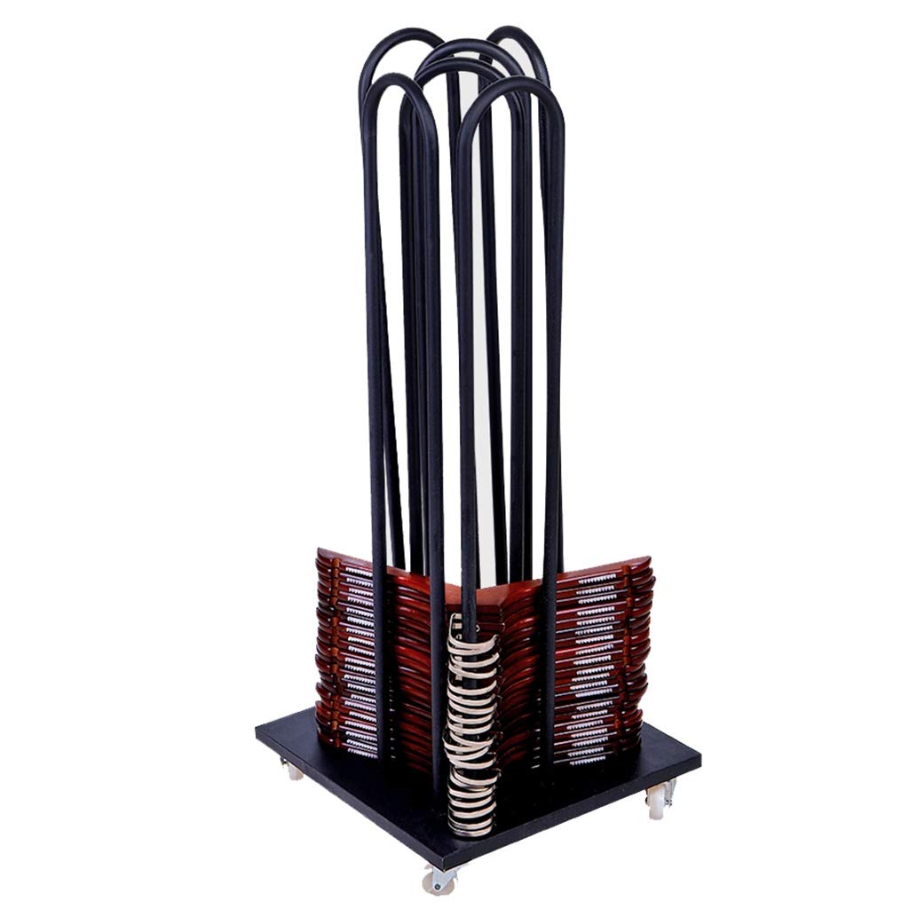 Commercial Clothes Hanger Stacker - Heavy Duty Hanger Storage Cart with 4 Wheels, Organizer Stand Holds 130 Hangers - Perfect for Retail Stores, Laundry Rooms & Closet Organization