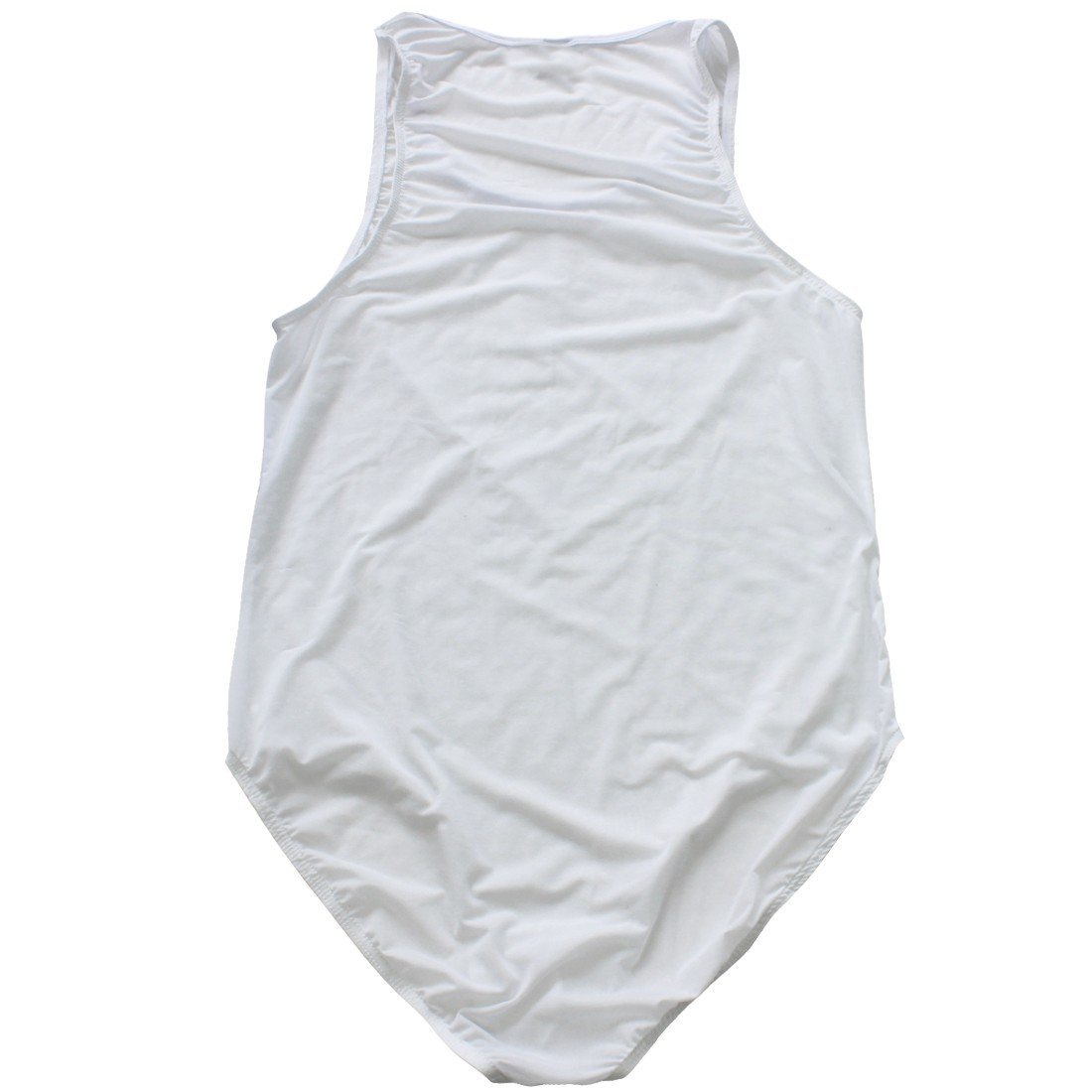 FEESHOW Men's Soft Smooth Workout Swimsuit - Quick Dry Gym Bodysuit for Swimming, Fitness & Beach Activities