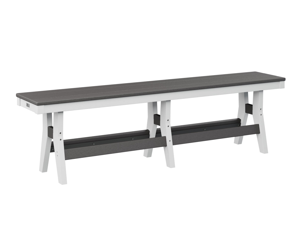 Berlin Gardens Harbor 66 Dining Bench - Outdoor Patio Furniture Set with Weather-Resistant Teak Wood - Perfect for Backyard, Garden, and Poolside Dining Areas