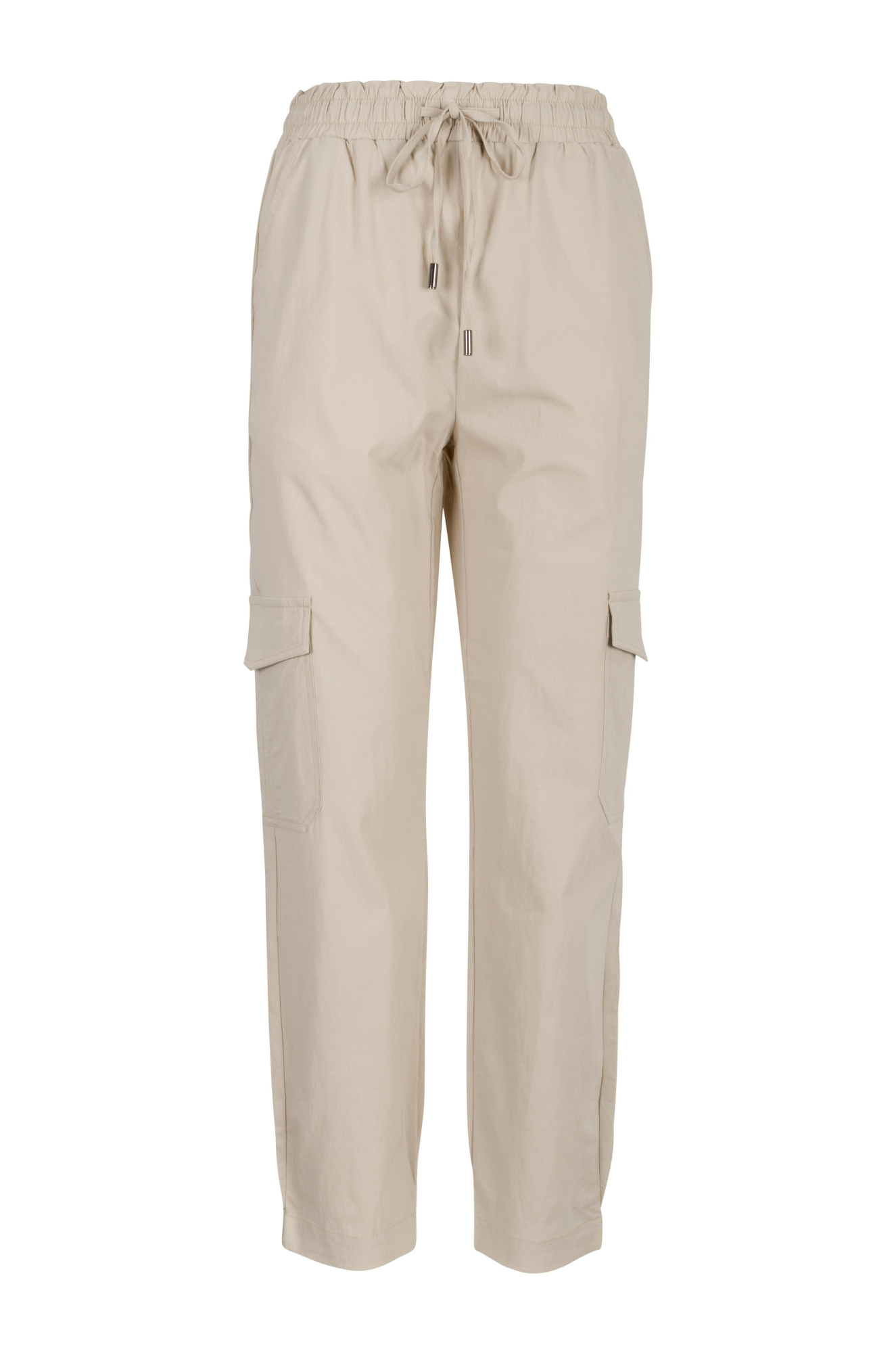 Micro Stretch Pants for Women - Comfortable High Waist Yoga Pants in Parchment Beige (2164AR) | Perfect for Yoga, Gym, Lounge & Everyday Wear
