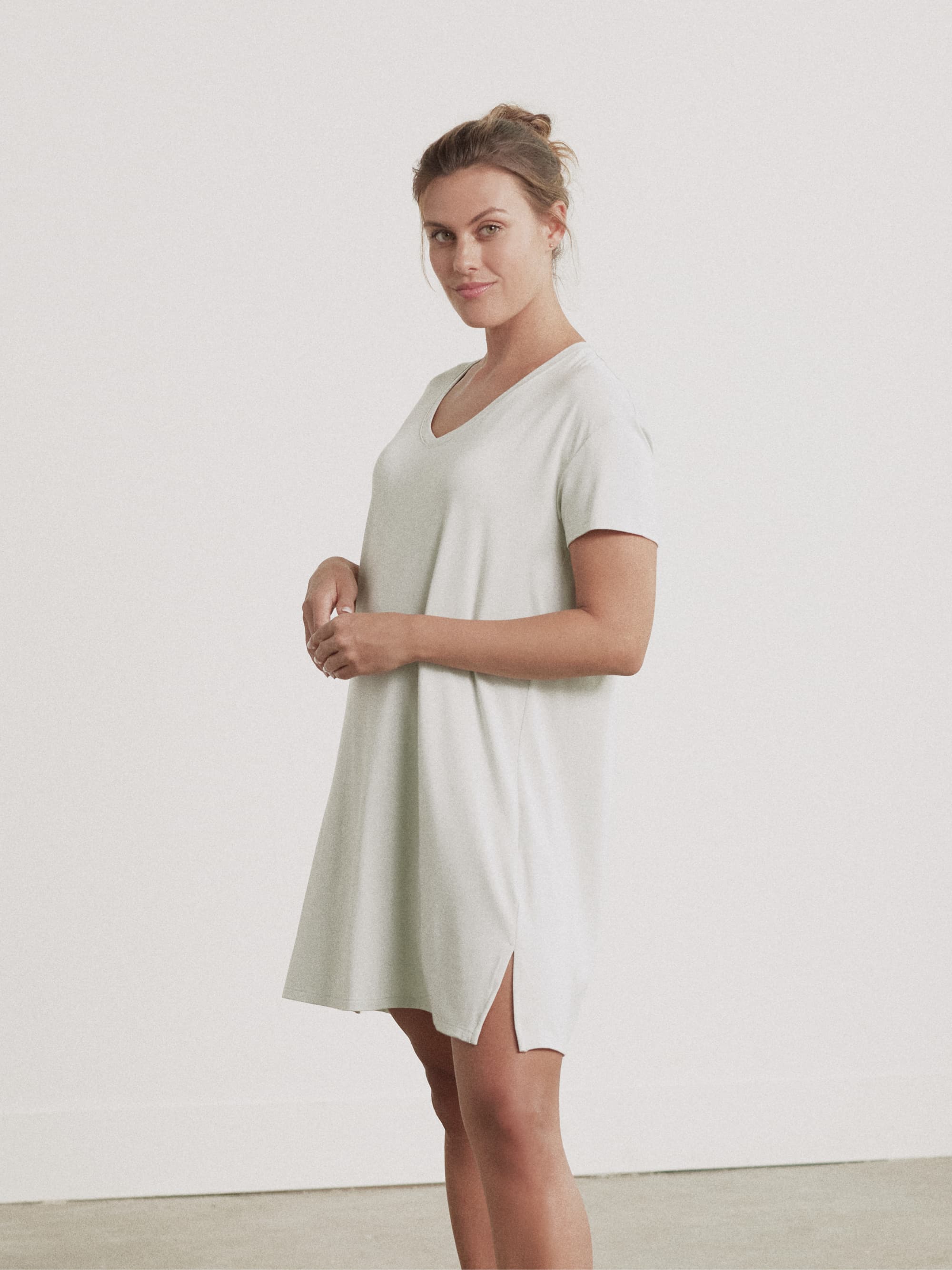 Stylish Modal V-Neck Dress for Women - Soft & Comfortable Summer Dress - Perfect for Casual Wear, Office, and Date Nights
