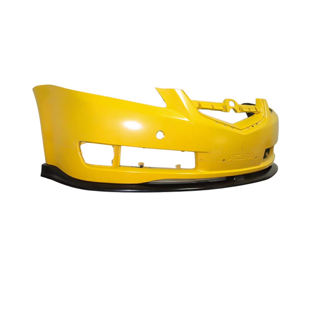 IKON MOTORSPORTS Front Bumper Lip Spoiler for 2007-2008 Acura TL | CS Style PU Polyurethane Body Kit | Unpainted Black | Enhances Aerodynamics & Sporty Look | Perfect for Car Enthusiasts & Street Racing