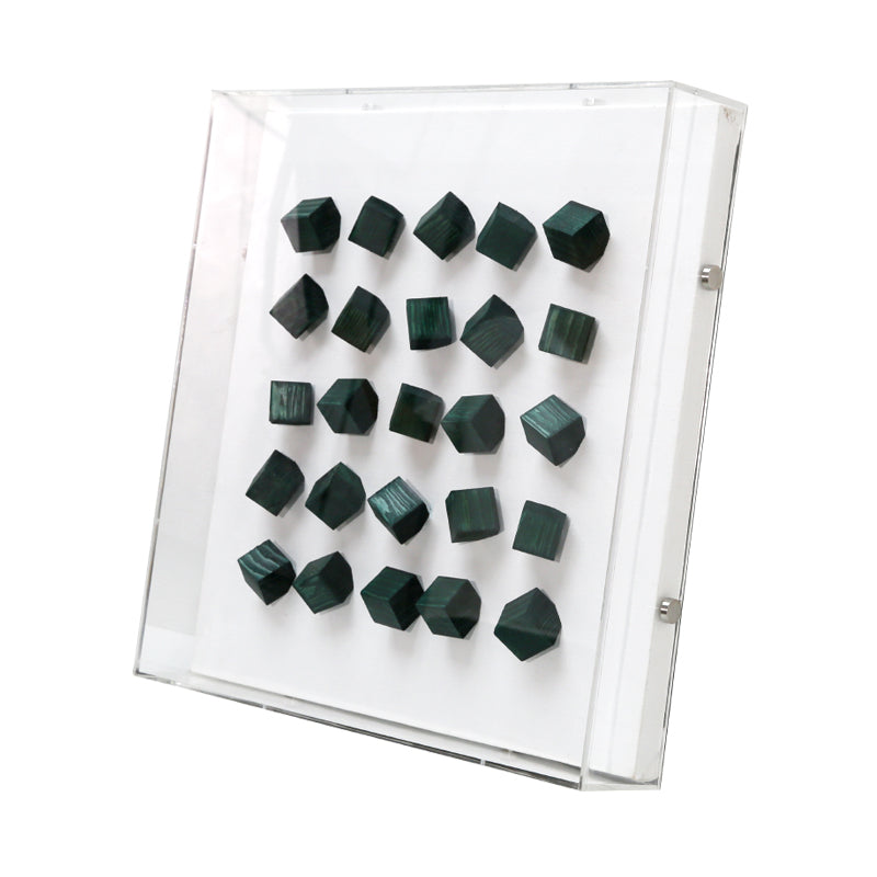 Handcrafted Wooden Blocks III 3D Wall Art - 45x45cm Modern Home Decor for Living Room, Bedroom & Office