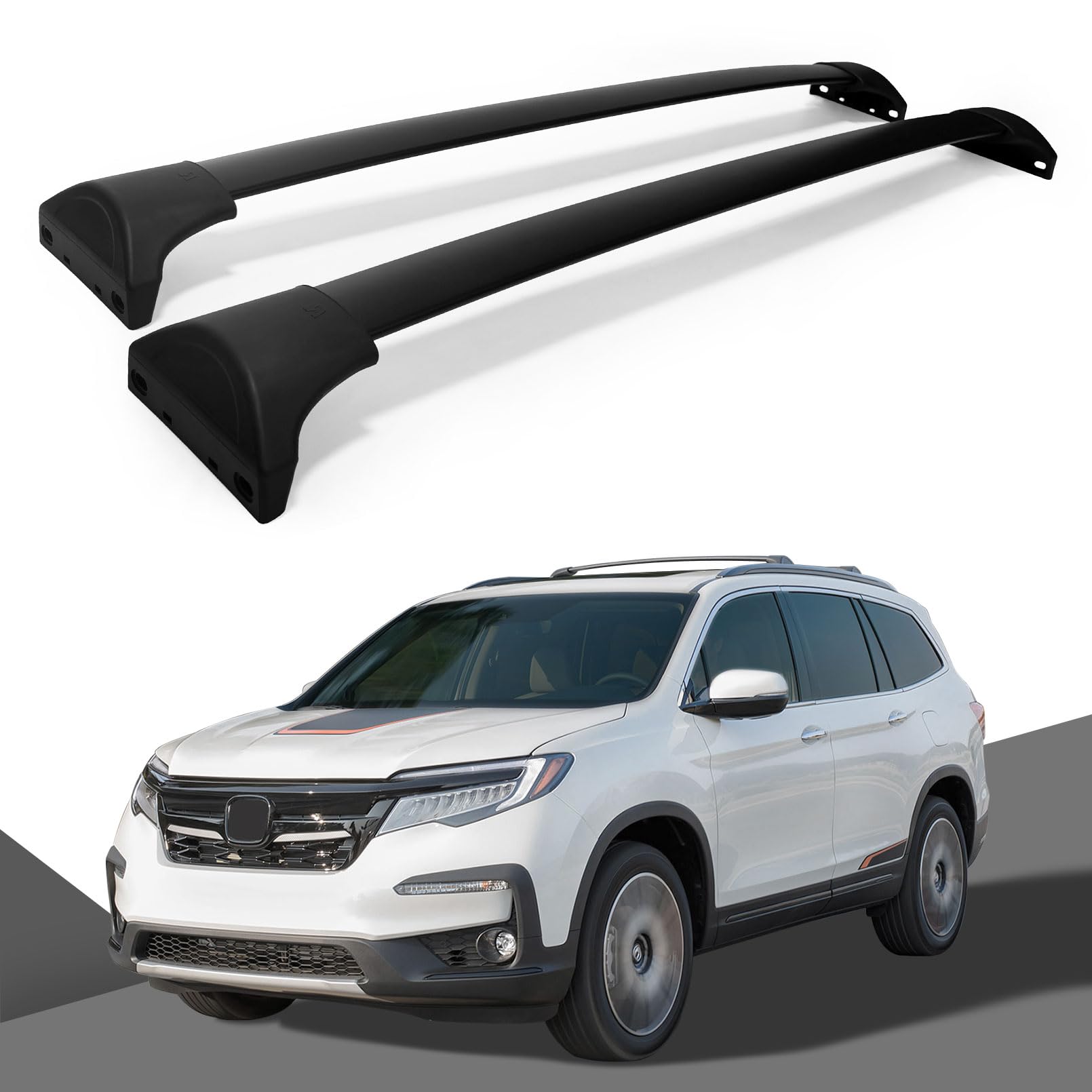 Heavy Duty Aluminum Roof Rack Cross Bars for Honda Pilot 2016-2022 - Universal Fit for Cargo Carrier, Kayak, Canoe, Snowboard & Bike - Perfect for Road Trips, Outdoor Adventures & Gear Transport