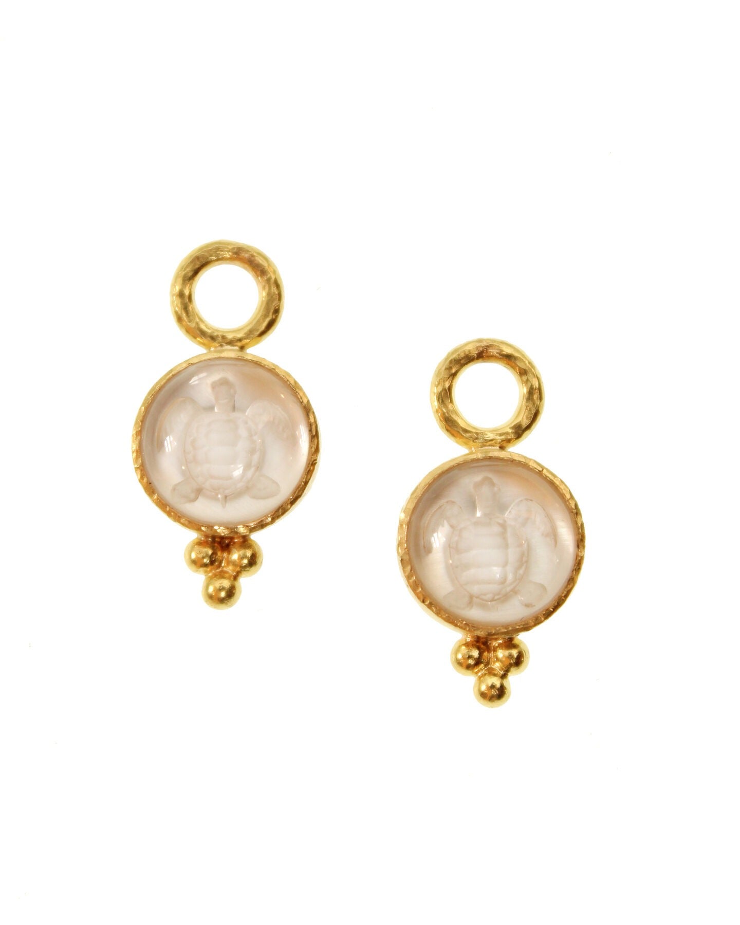 Elizabeth Locke Rock Crystal Turtle Earrings - Elegant Handmade Jewelry for Women, Perfect for Parties, Weddings & Everyday Wear