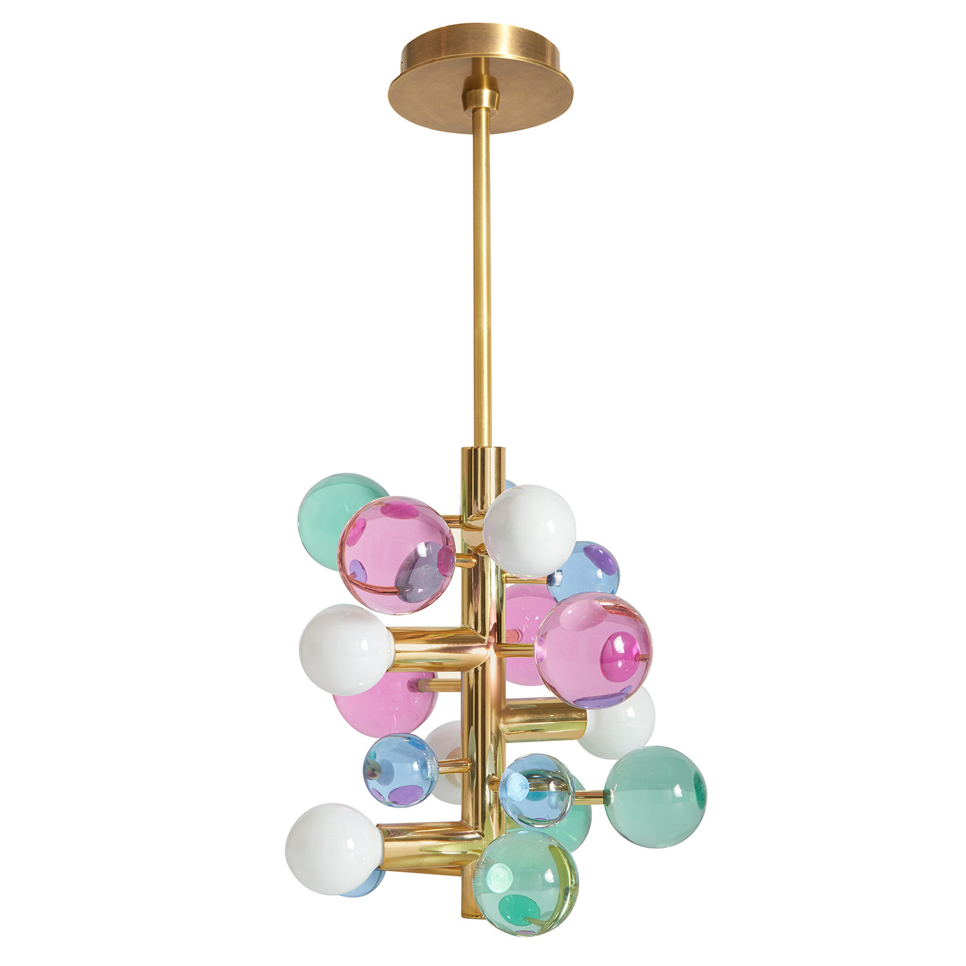 Globo Five Light Chandelier - Modern Crystal Ceiling Light Fixture for Dining Room, Living Room & Bedroom - Elegant Lighting for Home Decor