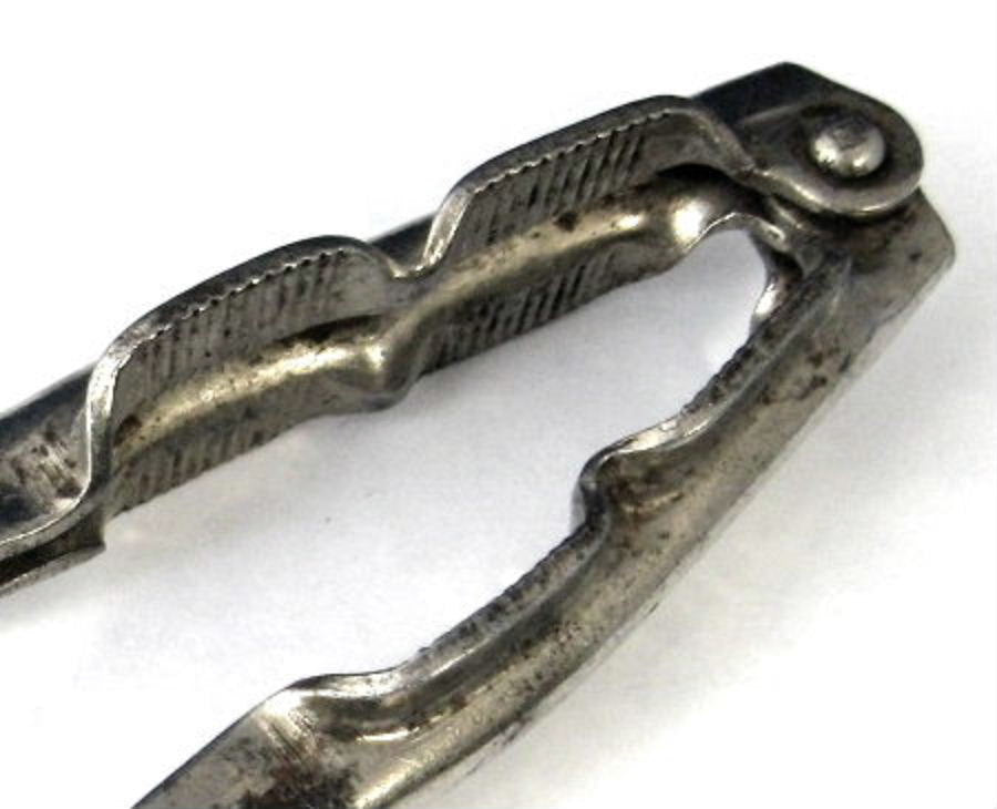 Vintage Nickel Plated Double Pat Nut Cracker - Heavy Duty Kitchen Tool for Walnuts, Almonds, Pecans - Perfect for Holiday Baking & Party Snacks
