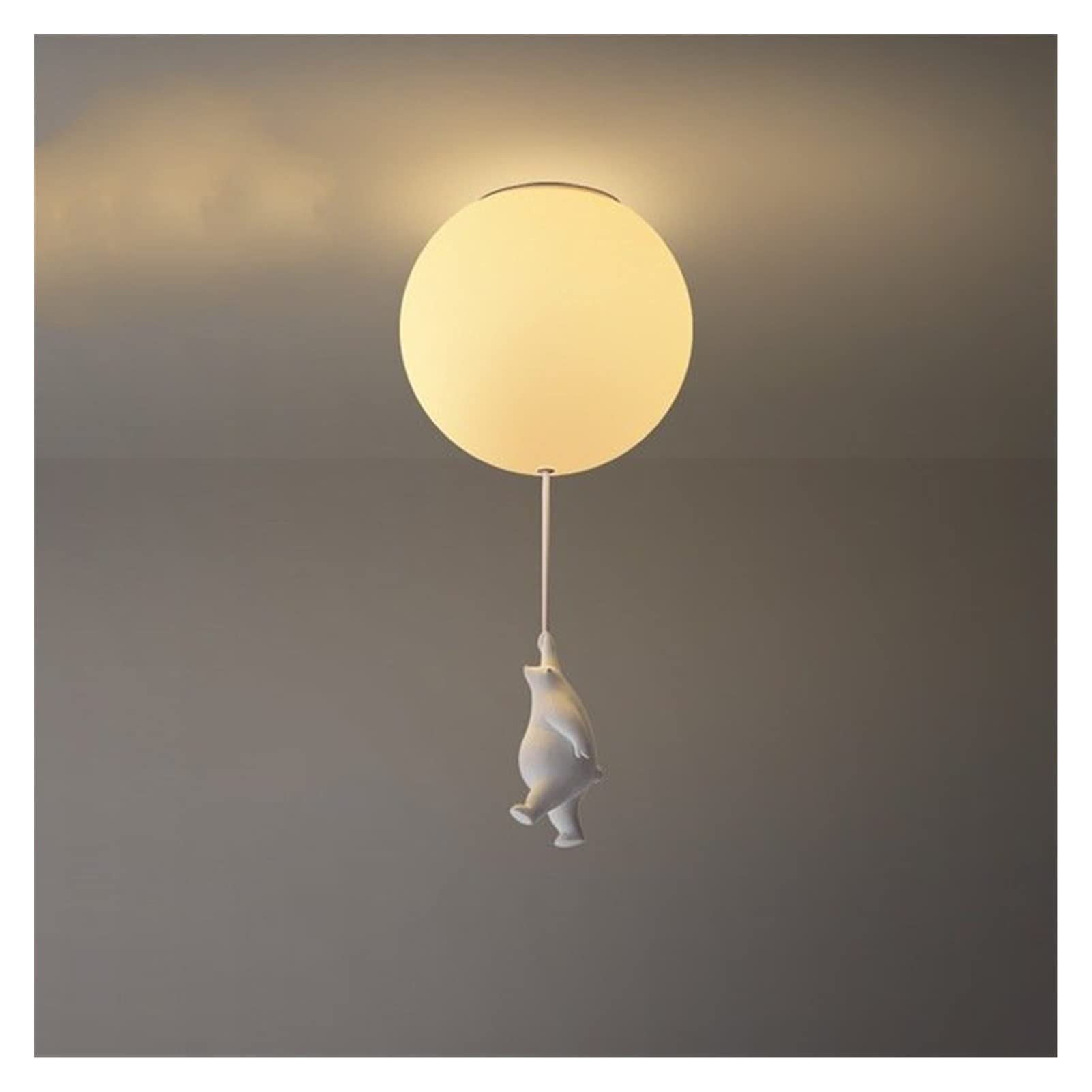 Modern Bear LED Ceiling Pendant Light - Cartoon Chandelier with Warm White Light for Kids Room, Bedroom & Nursery - Dimmable LED Ceiling Lamp for Home Decor, Living Room Lighting & Children's Play Area