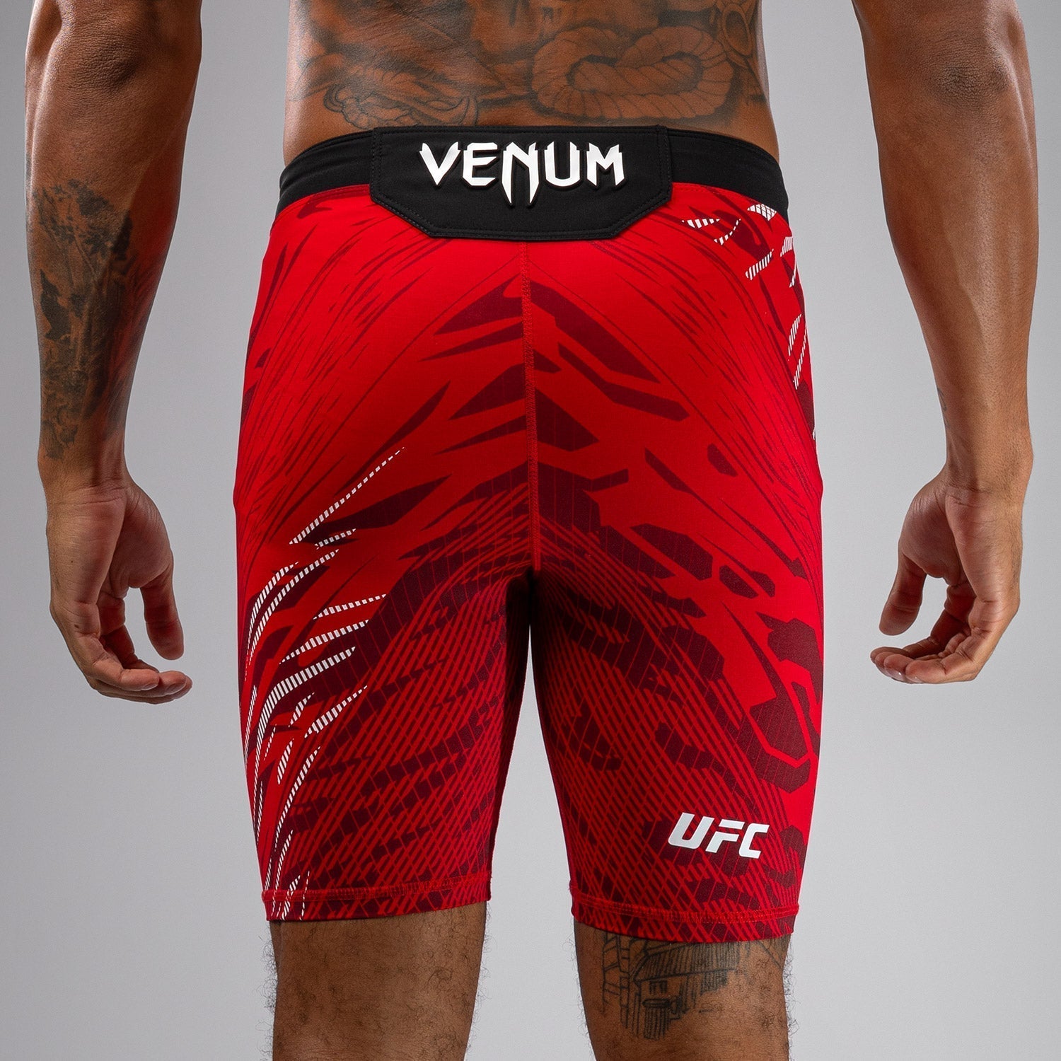 Venum UFC Fusion Authentic Fight Night Men's Vale Tudo MMA Shorts - Red | High-Performance Training & Competition Gear for MMA, BJJ & Muay Thai Fighters