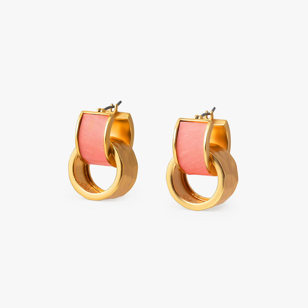 Rum Cay Hoop Earrings for Women - 14K Gold Plated Dainty Boho Jewelry - Perfect for Beach Vacations & Summer Outfits