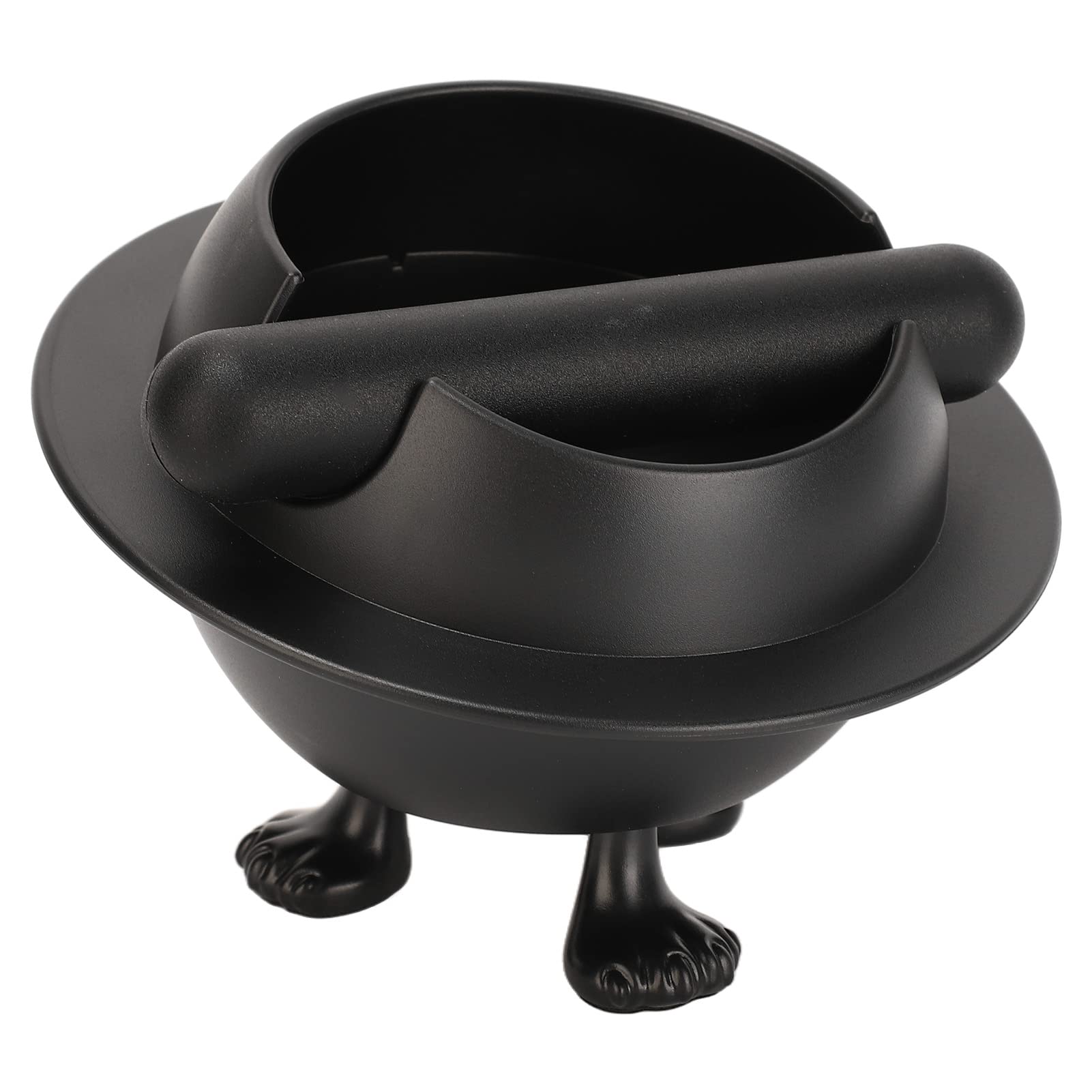 GLOGLOW Coffee Grind Dump Bin - Portable Knock Box for Espresso with Noise Reduction, Beveled Edge & Planet Design - Perfect for Home Coffee Bars & Professional Espresso Stations
