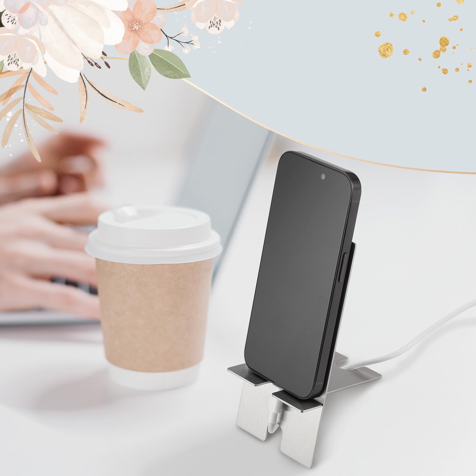 Funny Nurse Phone Stand - Stainless Steel Holder for Nurses & Women - Perfect for Work & Gifts