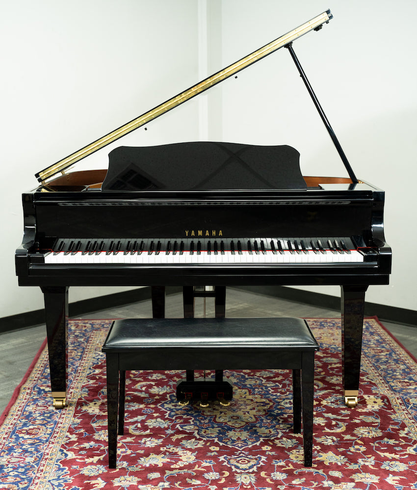 1987 Yamaha GA1 Grand Piano - Ebony Finish | Serial Number J2006870 | Used Vintage Piano for Home, Studio & Concert Performance
