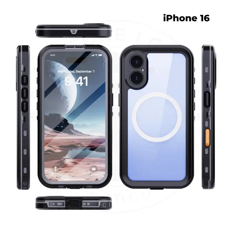 Waterproof iPhone 16 Case for iPhone 16/16 Plus/Pro/Pro Max - Shockproof & Dustproof Protection for Outdoor Activities, Swimming & Daily Use