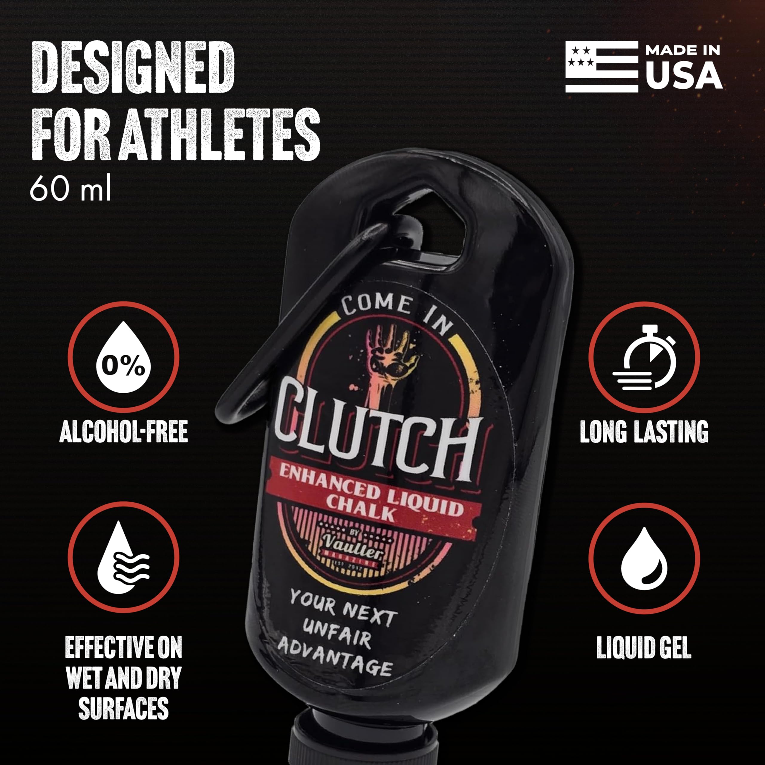 STYK Vaulter Magazine - Premium Liquid Chalk for Weightlifting, Gymnastics & Rock Climbing | No Mess Grip Enhancer | Ideal for CrossFit, Bodybuilding & Pole Vault | Perfect for Gym, Outdoor Training & Competitive Sports