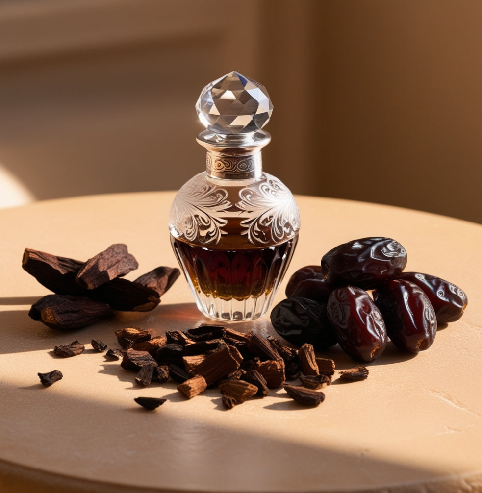 Premium Delight Dates Dark Oud Oil - 100% Pure & Natural Fragrance Oil for Perfume, Soap, Candle Making (All Sizes Available) - Perfect for Aromatherapy, Home Scenting & Luxury Gifts