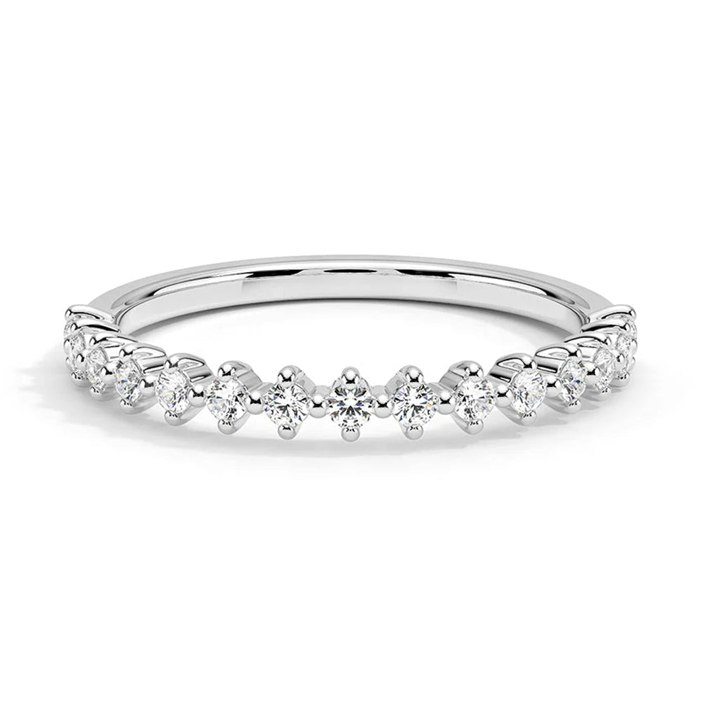 Lab Grown Diamond Half Eternity Ring - Celestial Compass Design for Women | Perfect for Engagement, Anniversary & Special Occasions