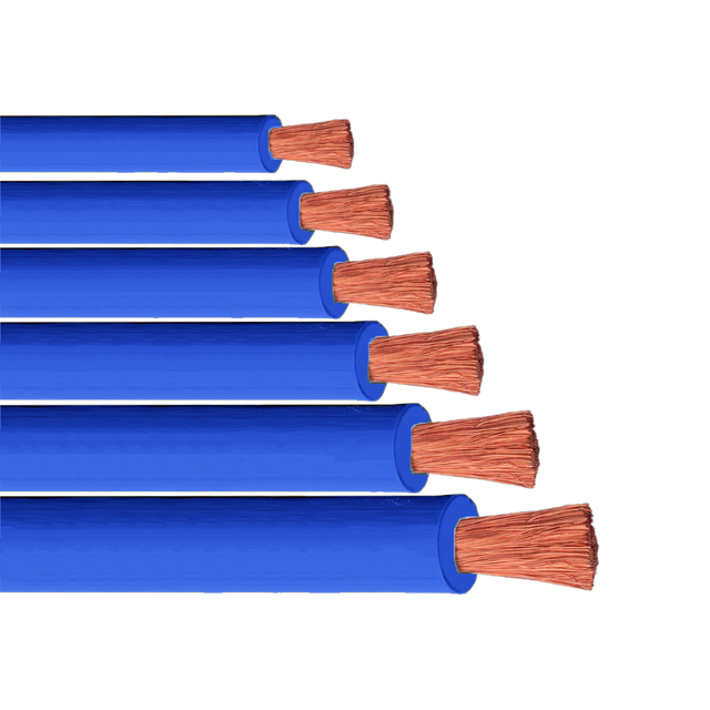 Premium Direct Wire Flex A Prene Blue Welding Cable - 50ft High Quality Flexible Copper Wire for Automotive, Marine, and Industrial Electrical Applications - Perfect for DIY Projects, Battery Connections, and Power Supply Installations