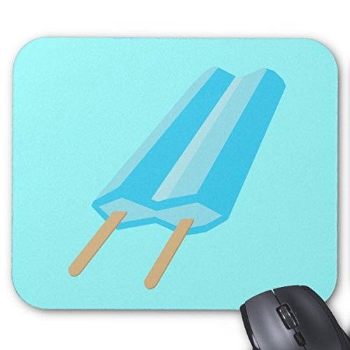 Julyou Creamsicle Blue Mouse Pad - Non-Slip Gaming Mouse Mat with Smooth Surface for Office, Home & PC Gaming (12x10 Inches)