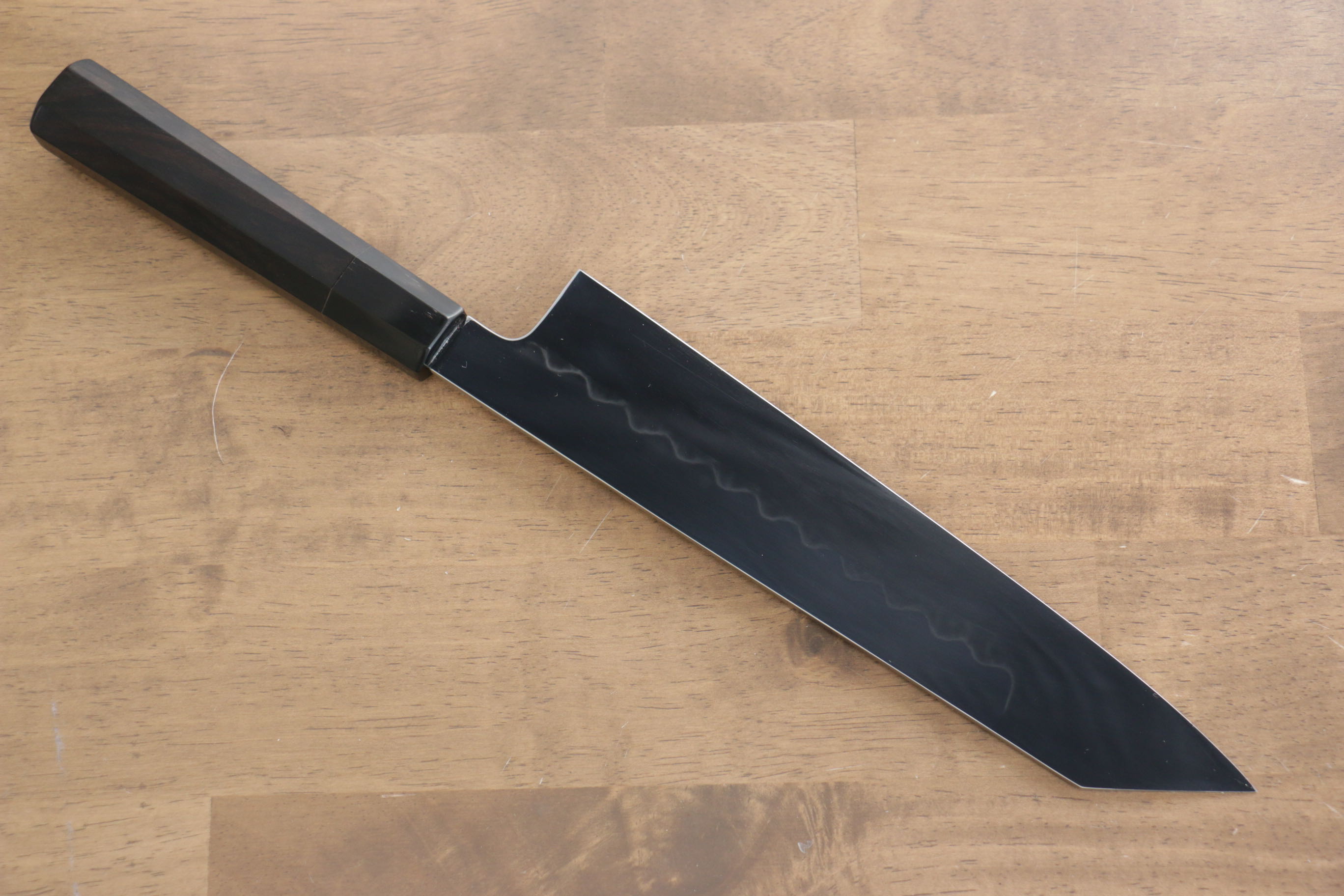 Premium Jikko Honyaki White Steel No.3 Kiritsuke Gyuto Knife 240mm - Mirror Polished Blade with Ebony Wood Handle - Perfect for Sushi, Sashimi & Japanese Cuisine Preparation