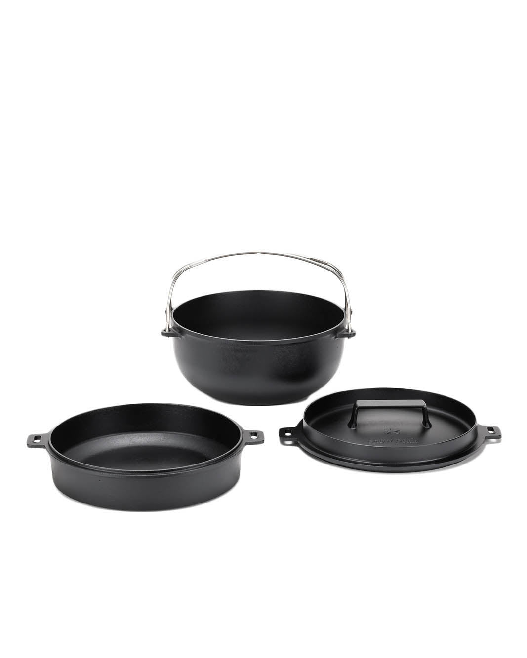 26cm Cast Iron Dutch Oven - Premium Enameled Cookware for Baking, Roasting & Braising - Perfect for Stovetop, Oven & Campfire Cooking