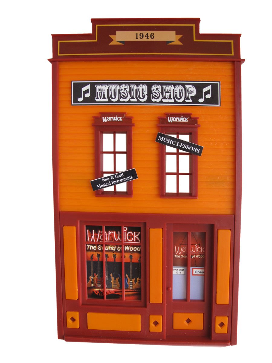 PIKO G Scale Qwik Kit Music Shop Model Building Kit - Perfect for Train Enthusiasts & Hobbyists | Great for Model Railroad Layouts & Collectors