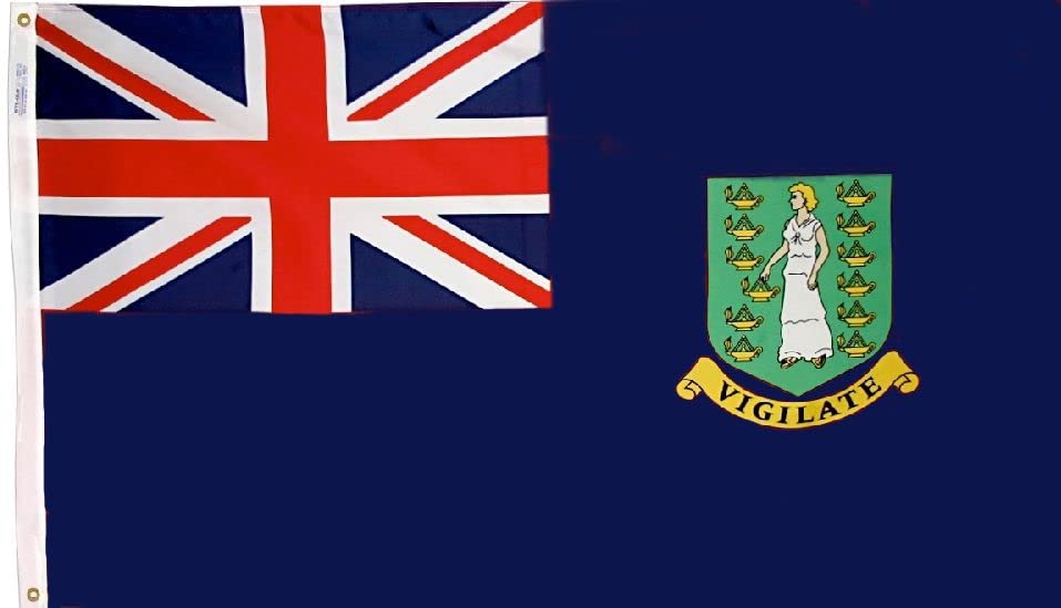 British Virgin Islands Flag 4x6 ft - Premium Nylon Outdoor Flag Made in USA | Perfect for Parades, Beach Parties & Patriotic Decor