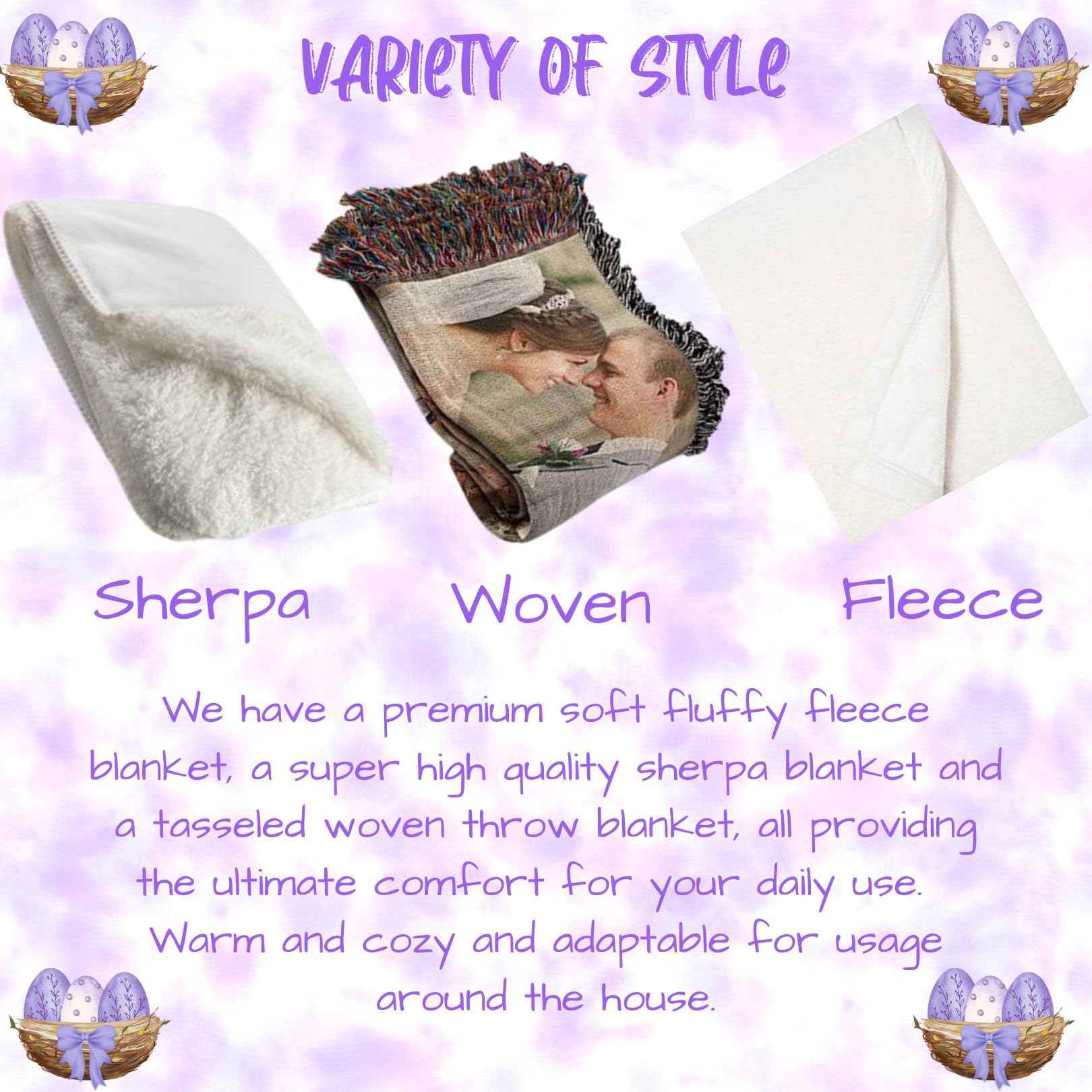 Blue Heeler Dog Blanket for Easter - Lightweight Soft Cozy Durable Pet Blanket - Animal Print Fuzzy Throw for Sofa Couch Bed - 50x60 Woven (BLNKT82541) - Perfect for Easter Gifts, Dog Lovers & Home Decor