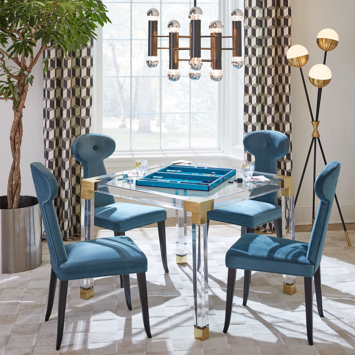 Jacques Premium Wooden Game Table for Poker, Chess & Board Games - Perfect for Game Nights, Family Gatherings & Man Cave Decor