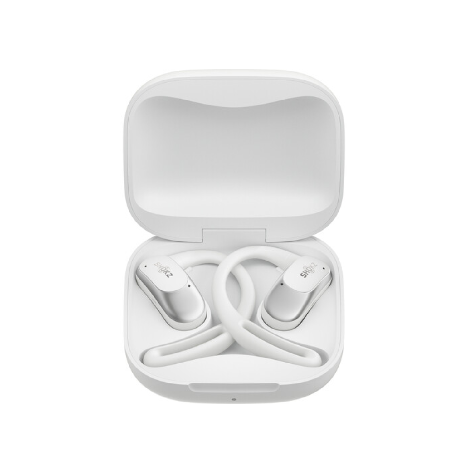 OpenFit Air Bone Conduction Wireless Headphones - White | Comfortable & Secure Fit for Running, Cycling & Outdoor Activities