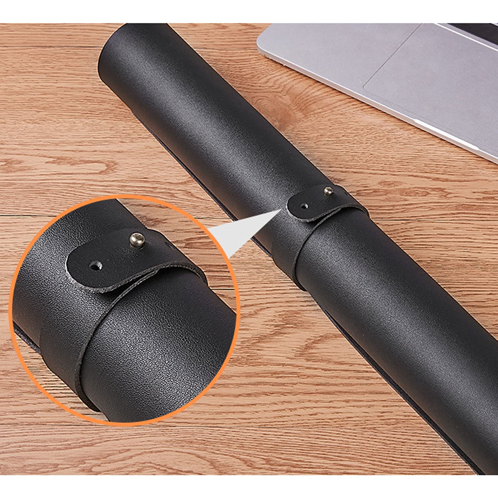 Premium Cowhide Waterproof Desk Pad - Thick Non-Slip Office & Gaming Mouse Mat - Large 45x90cm (18x35in) Leather Desk Protector for Work, Home & Gaming (Brown) - Perfect for Office Desks, Home Workstations & PC Gaming Setups