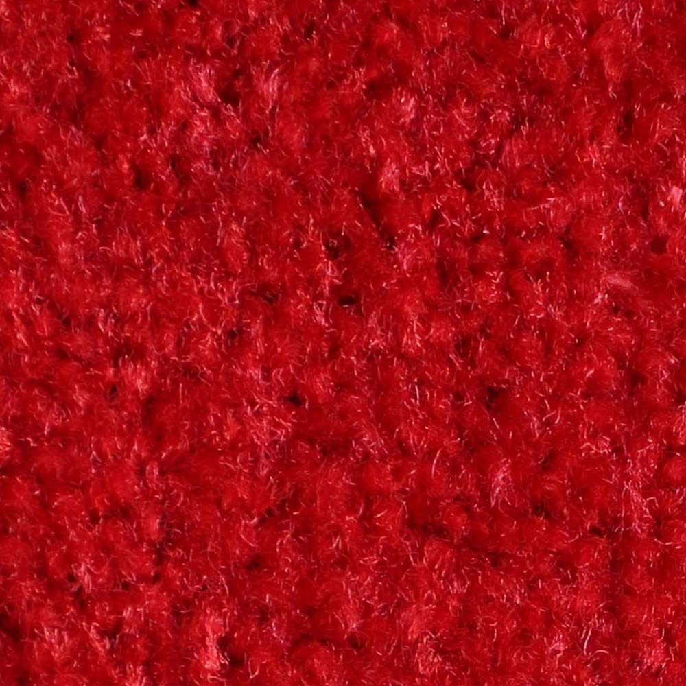 Premium Red Event Carpet Aisle Runner - 4x10 ft Plush Pile Rug with Non-Slip Backing & Durable Binding - Perfect for Weddings, Parties, Church Ceremonies & Home Decor