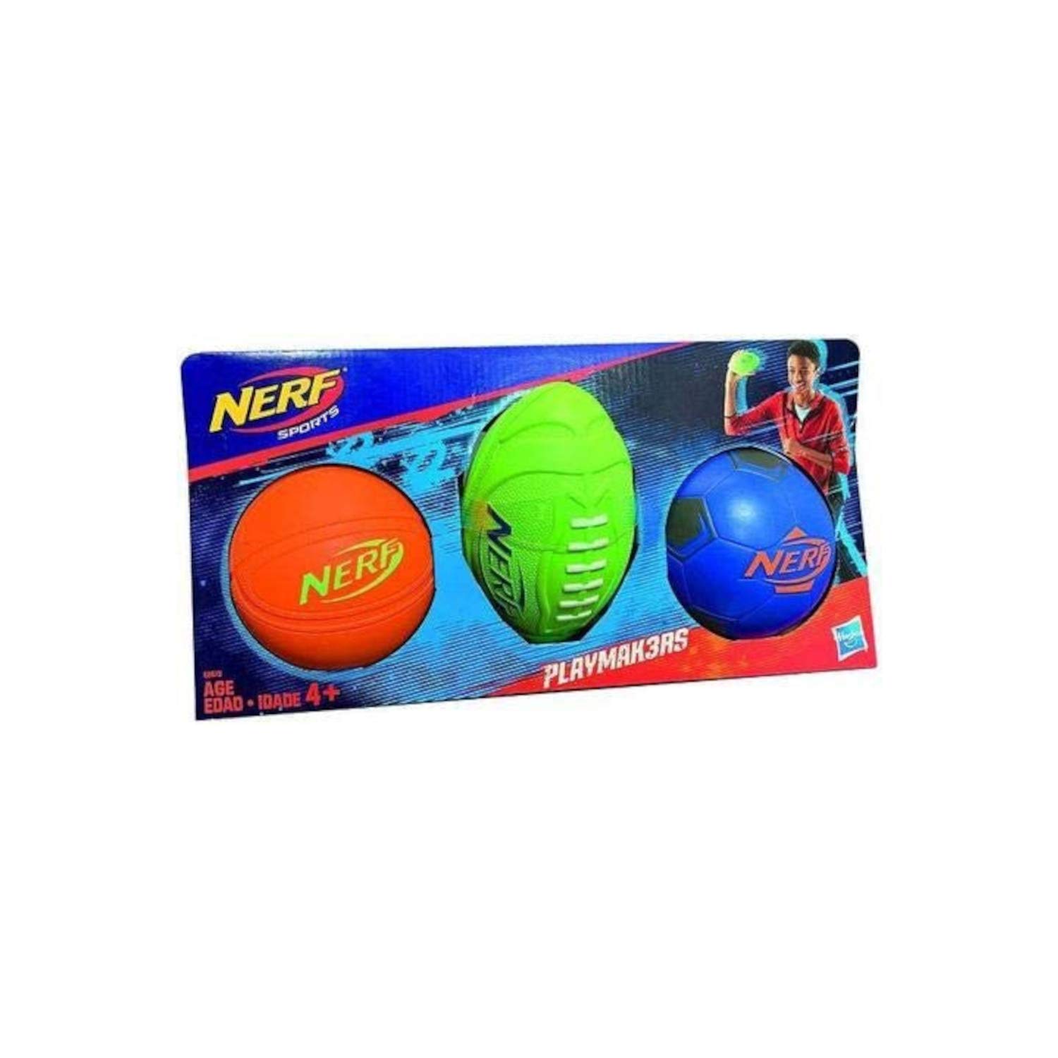 **Hasbro Nerf Sports Balloons Set of 3 - Durable Foam Balloons for Outdoor Games, Parties, and Family Fun - Perfect for Backyard Play, Birthday Parties, and Team Sports**
