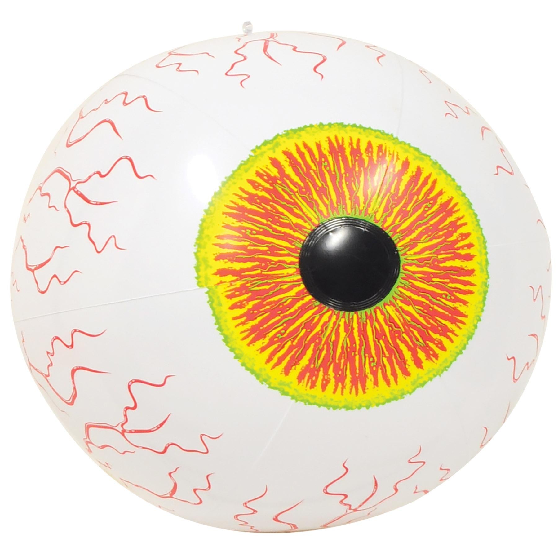 12 Pack Beistle Halloween Inflatable Eyeballs - Spooky Party Decorations for Halloween, Haunted House, and Outdoor Yard Decor