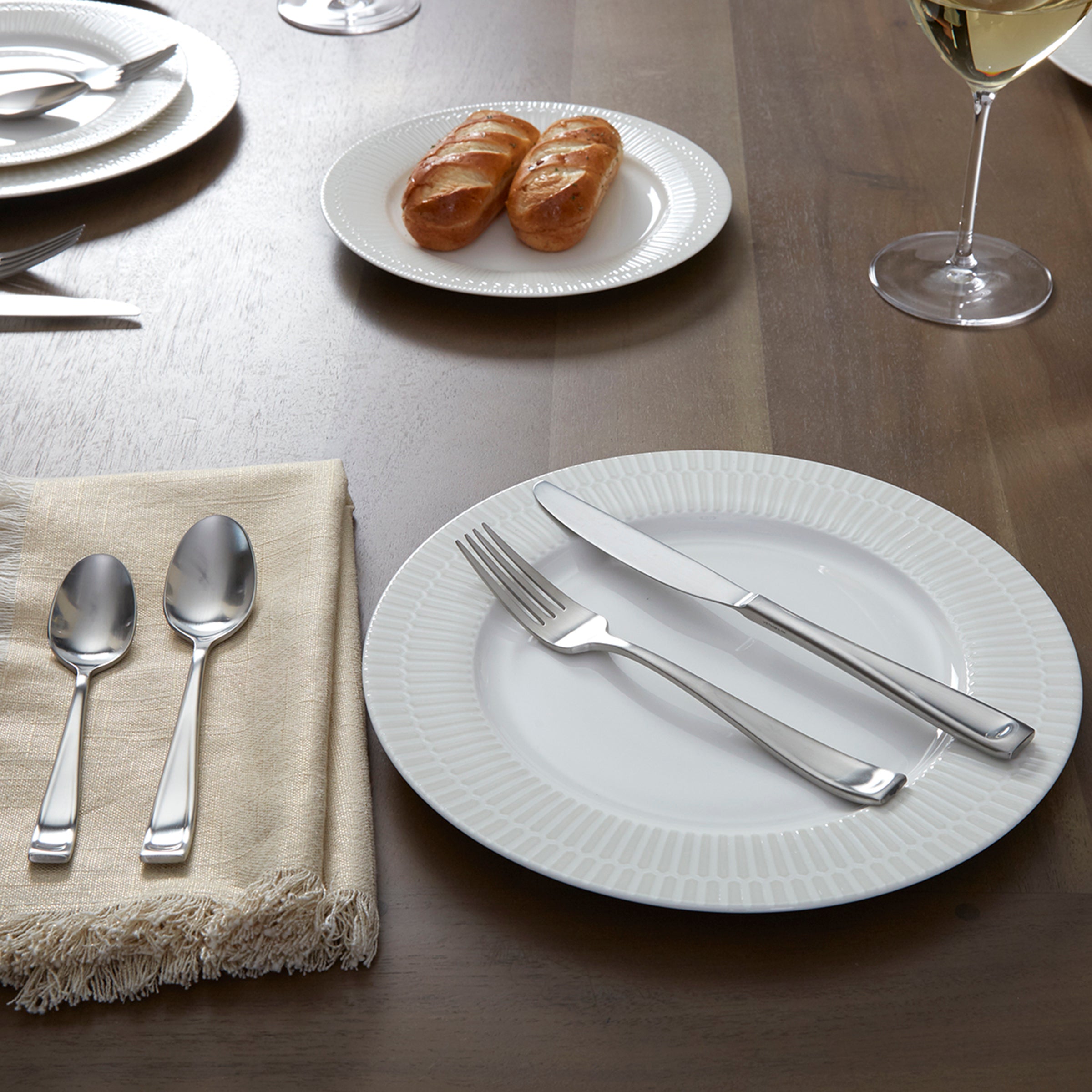 75-Piece Satin Flatware Set - Elegant Stainless Steel Cutlery Set for 12, Perfect for Dinner Parties, Weddings & Formal Dining - Dishwasher Safe