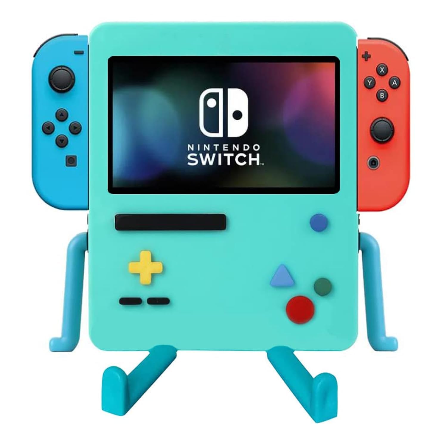 IRISFLY Portable USB Dock Stand for Nintendo Switch & OLED - Compact Playstand with Cute Blue Design | Perfect for Travel, Gaming Parties & Home Entertainment