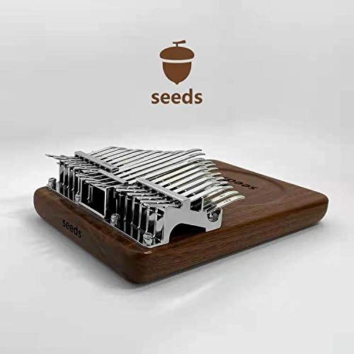 34 Key Chromatic Kalimba in B Tone - Professional 3 Octave Mbira Thumb Piano | Dark Walnut Wood Musical Instrument for Adults & Beginners | Perfect Birthday Gift for Musicians | Use for Meditation, Music Therapy & Relaxation