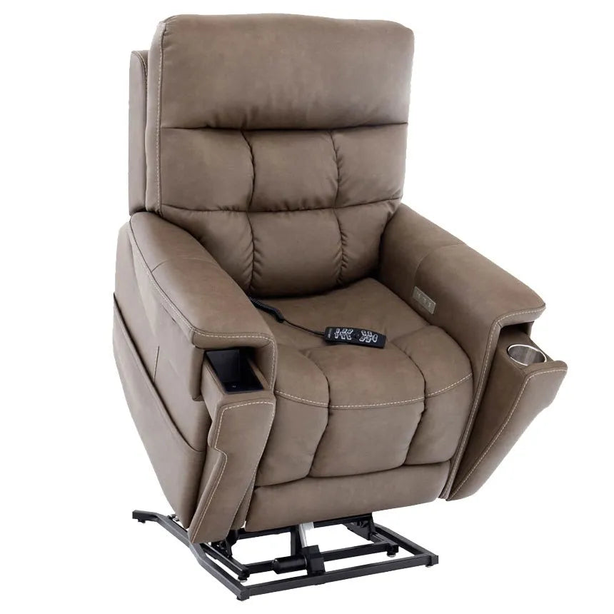 VivaLift!® Ultra Lift Recliner Chair PLR4955 - Power Lift Recliner for Elderly & Seniors with Easy Remote Control, Comfortable Massage & Heating - Perfect for Living Room, Bedroom & Home Care
