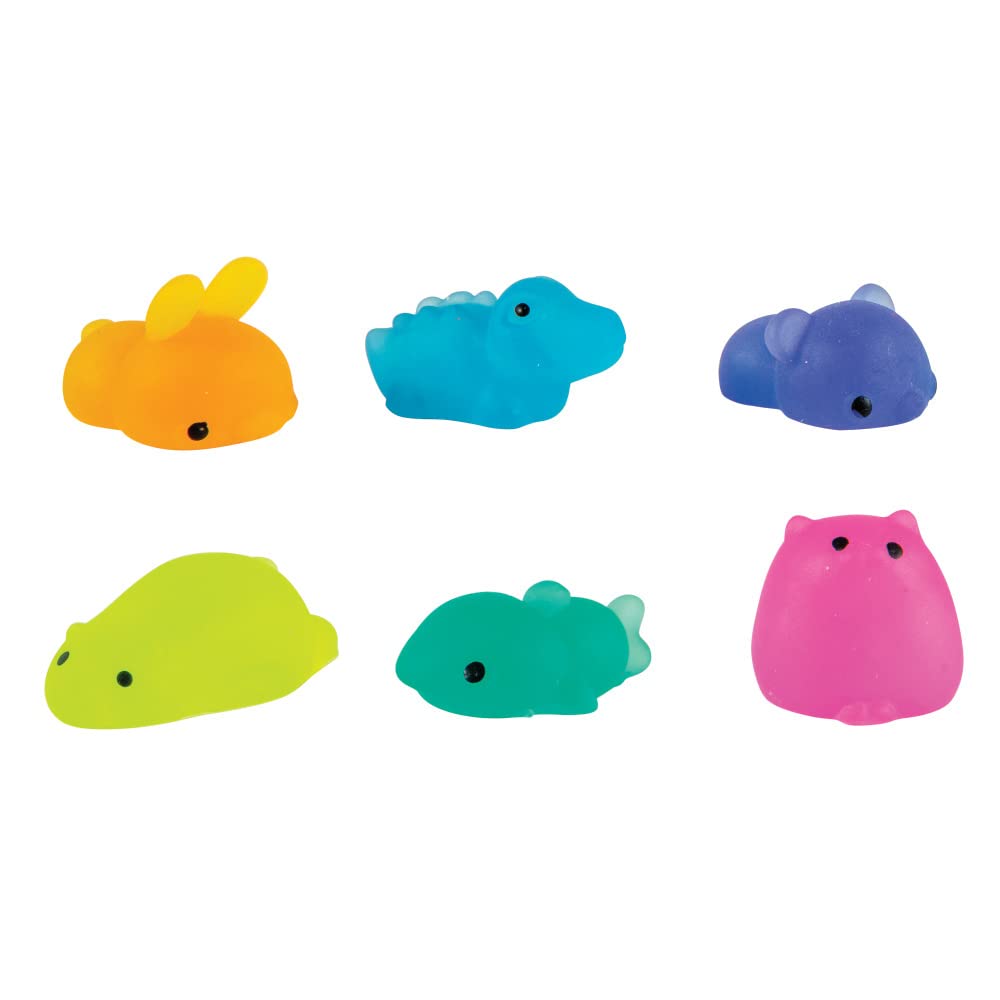 Raymond Geddes Squoosh Moosh Squishy Friends Fidget Toys - Pack of 48 Stress Relief Sensory Toys for Kids & Adults - Perfect for Anxiety Relief, Classroom Rewards, and Office Desk Decor