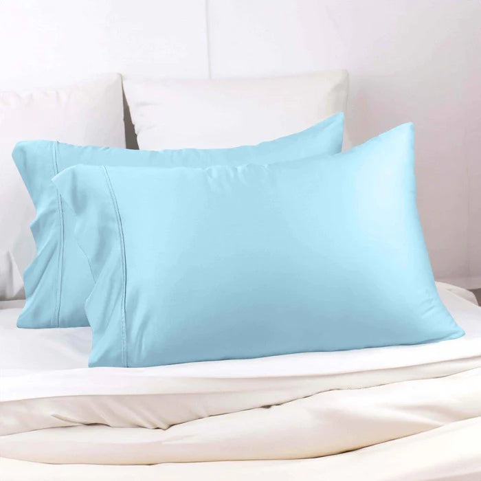 300 Thread Count Modal Beechwood Pillowcase Set - 2 Piece Soft & Breathable Bedding for a Comfortable Night's Sleep - Perfect for Home, Hotel, and Travel Use