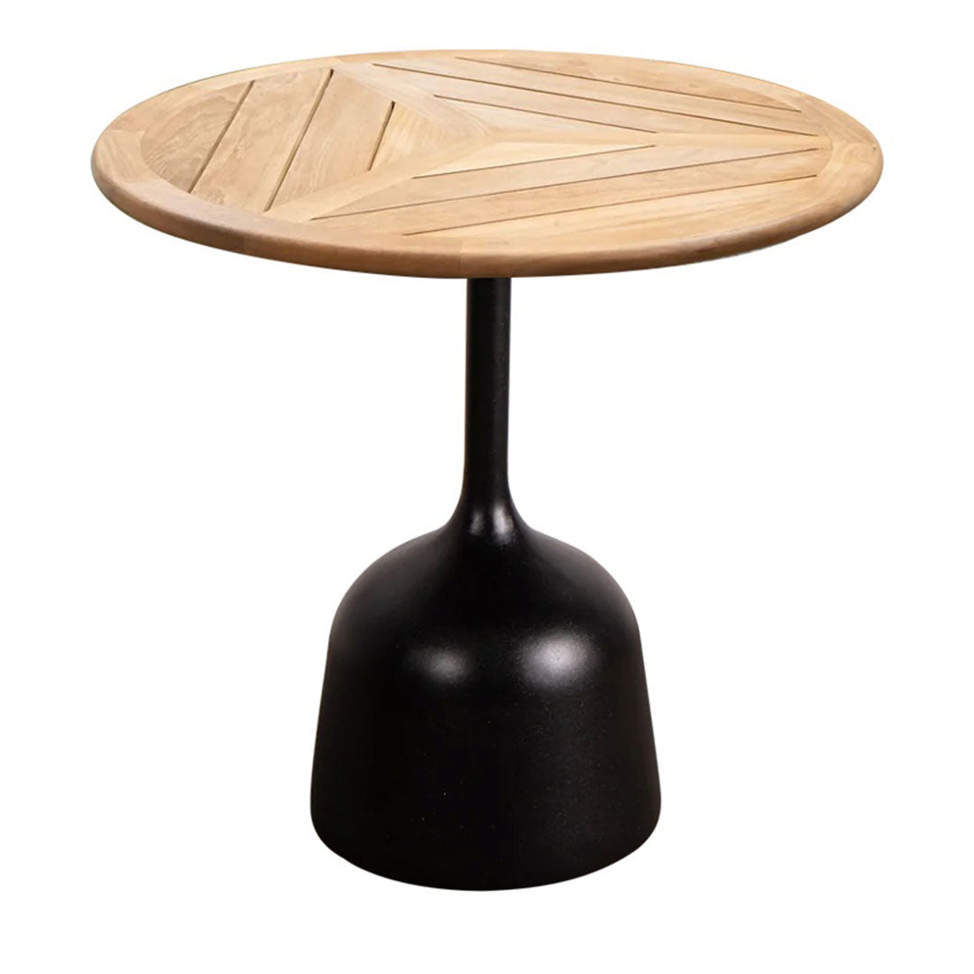 Round Coffee Table with Glossy Finish - Small Modern Accent Table for Living Room, Bedroom, or Office