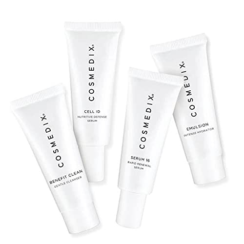 COSMEDIX Starter Kit - Best Skincare Set for Acne, Wrinkles & Dark Spots | Dermatologist-Recommended Facial Care Routine | Perfect for Travel & Daily Use