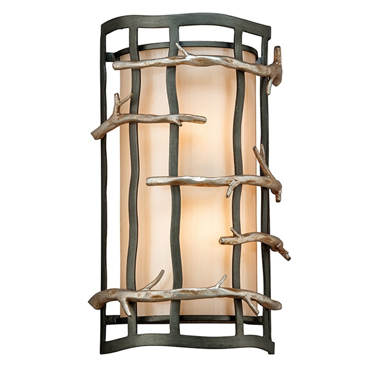 Adirondack Two Light Wall Sconce - Vintage Style Outdoor/Indoor Wall Lighting Fixture for Living Room, Bedroom, Porch, and Patio