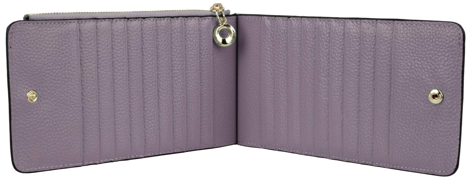 YALUXE Women's Genuine Leather RFID Blocking Wallet with Zipper Closure - Multi Card Organizer & Phone Pocket - Perfect for Travel, Work, and Everyday Use