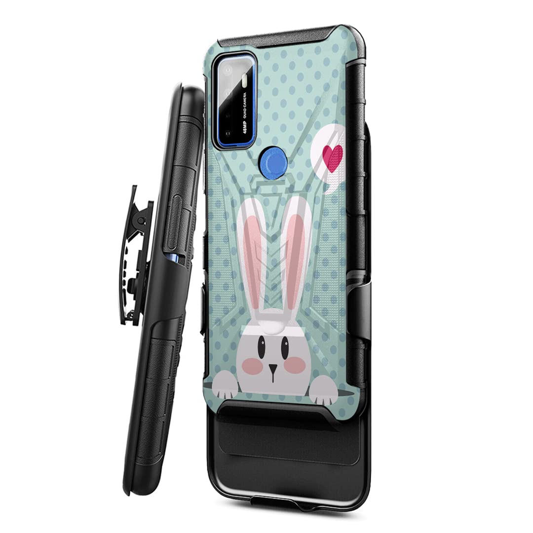 **Military Shockproof Phone Case for Cricket Dream 5G & AT&T Radiant Max 5G – Heavy Duty Belt Clip Holster with Kickstand | Perfect for Outdoor, Work & Travel**