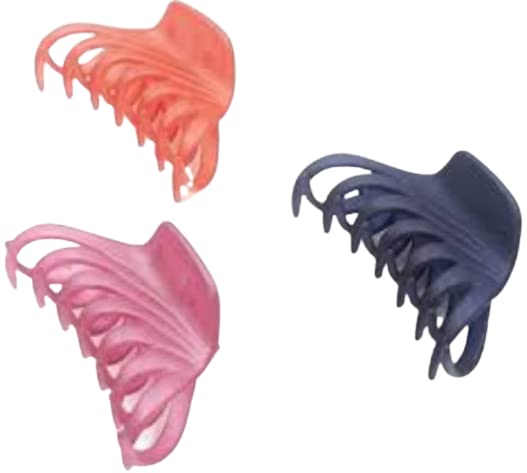 Strong Hold Matte Hair Claw Clips for Women & Girls - 6 Pack Large Hair Clips for Thick Hair, Fashion Hair Styling Accessories - Perfect for Updos, Ponytails & Everyday Hairstyles