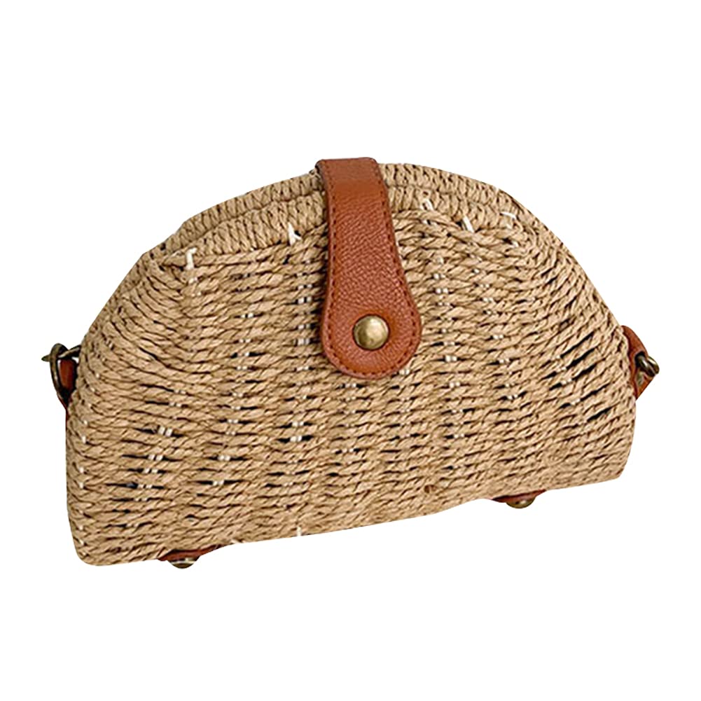 AIZHIYI Stylish Women's Woven Messenger Bag - Trendy Crossbody Purse for Beach Vacation, Travel & Daily Use | Durable Dumpling Handbag for Work, Shopping & Outings